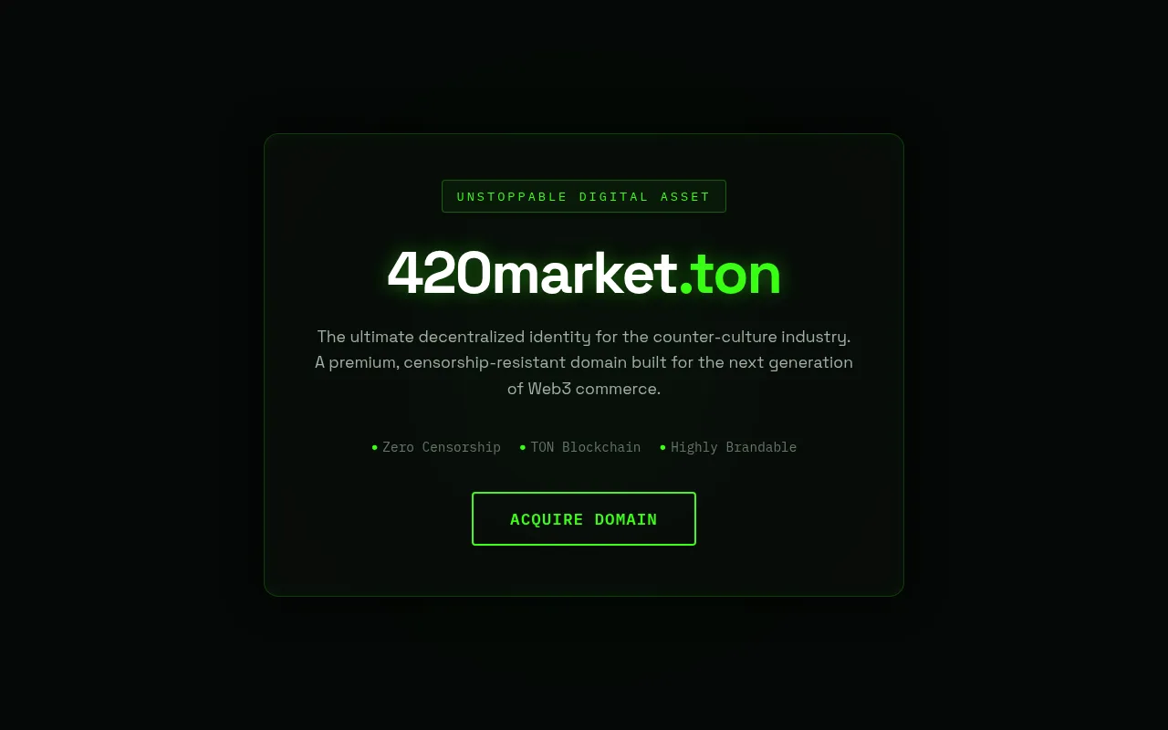 Screenshot of 420market.ton