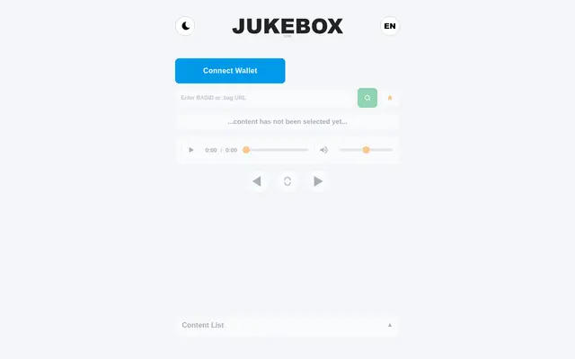 Screenshot of JUKEBOX