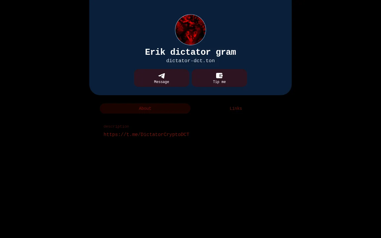 Screenshot of dictator-dct.ton