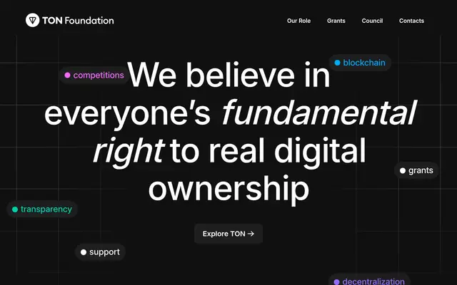 Screenshot of The Open Network Foundation