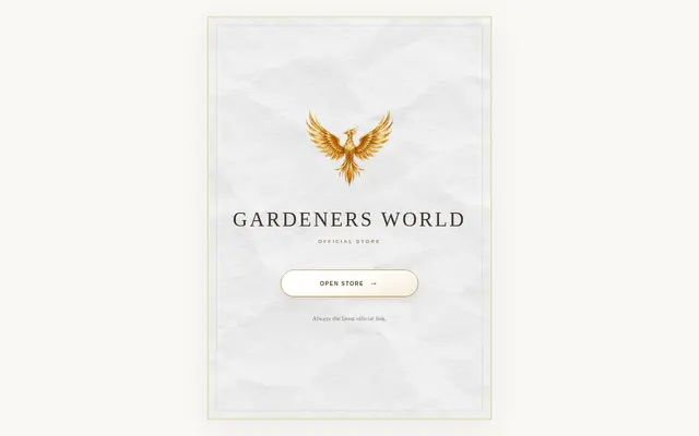 Screenshot of GARDENERS WORLD · Phoenix