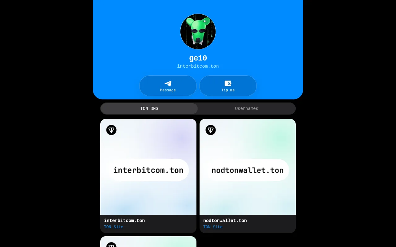 Screenshot of interbitcom.ton