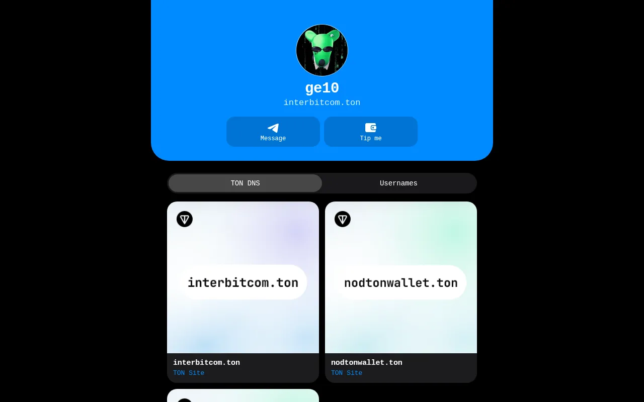 Screenshot of interbitcom.ton