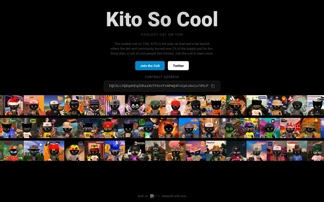 Screenshot of kitosocool.ton