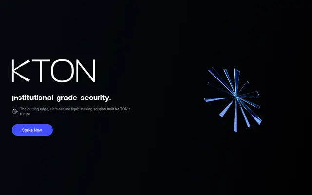 Screenshot of KTON: TON Liquid Staking | Stake Gram, Institutional Grade