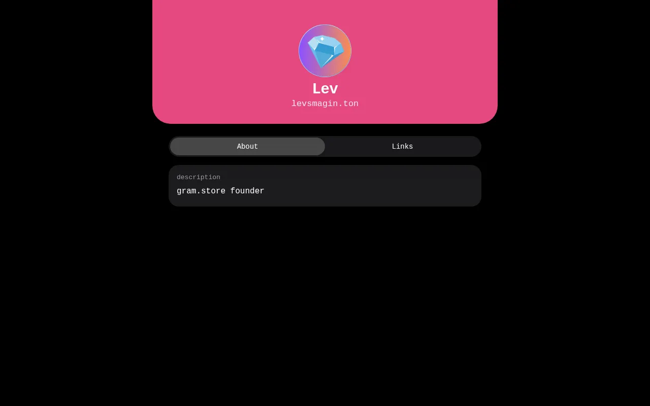 Screenshot of levsmagin.ton