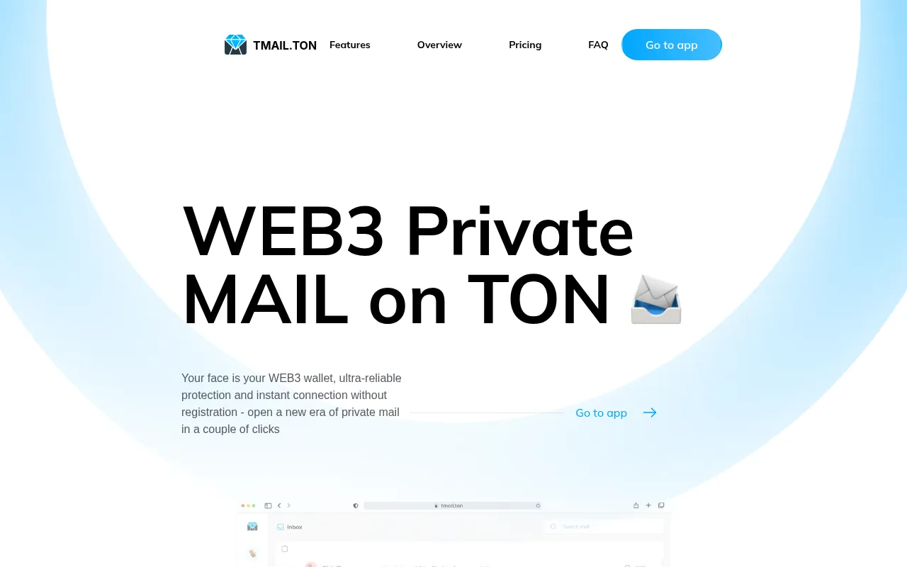 Screenshot of mailapp.ton