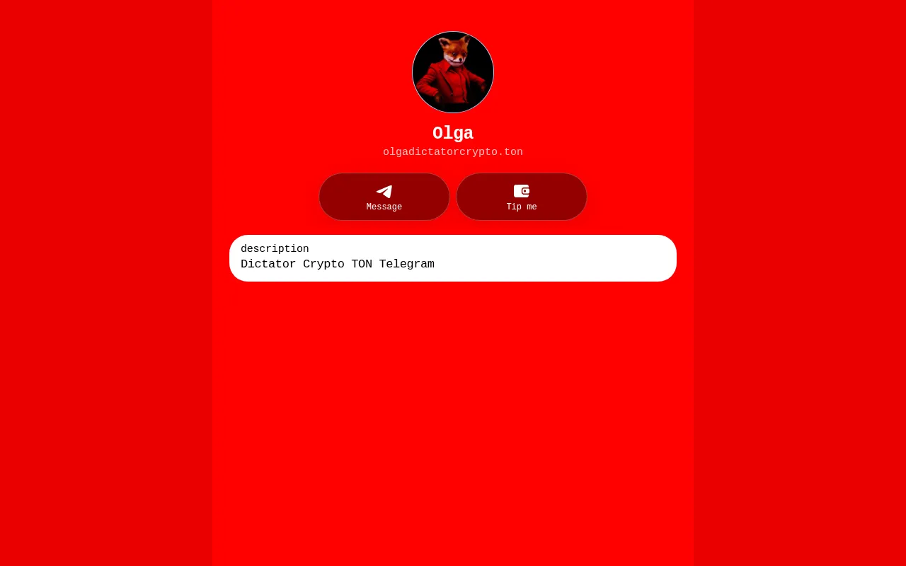 Screenshot of olgadictatorcrypto.ton