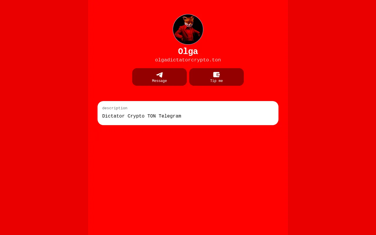 Screenshot of olgadictatorcrypto.ton