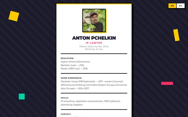 Screenshot of Anton Pchelkin