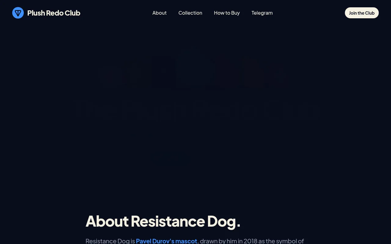 Screenshot of plushredo.ton