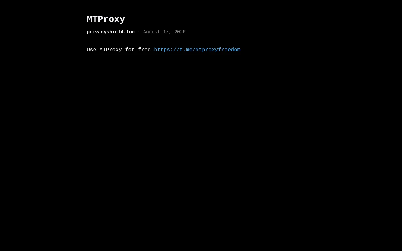 Screenshot of privacyshield.ton