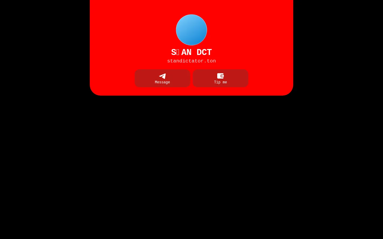 Screenshot of standictator.ton