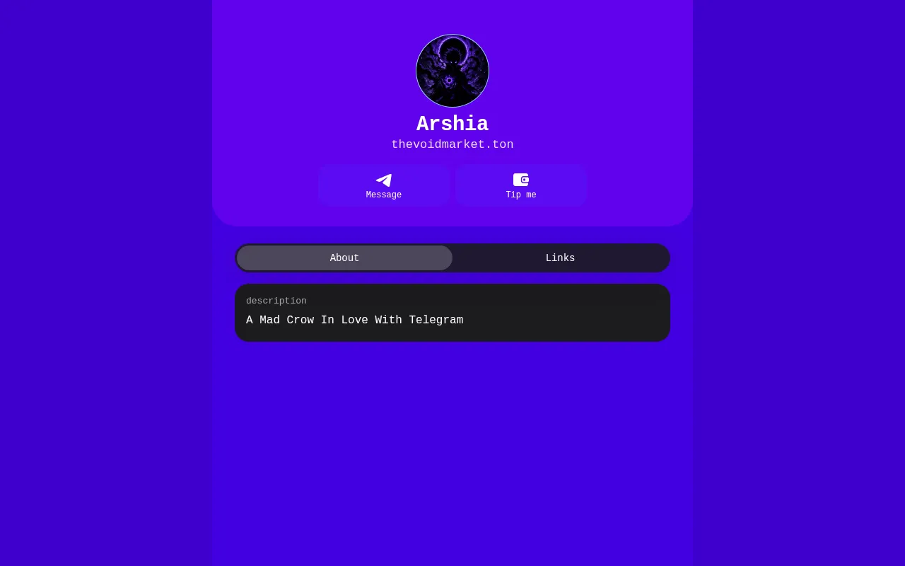 Screenshot of thevoidmarket.ton