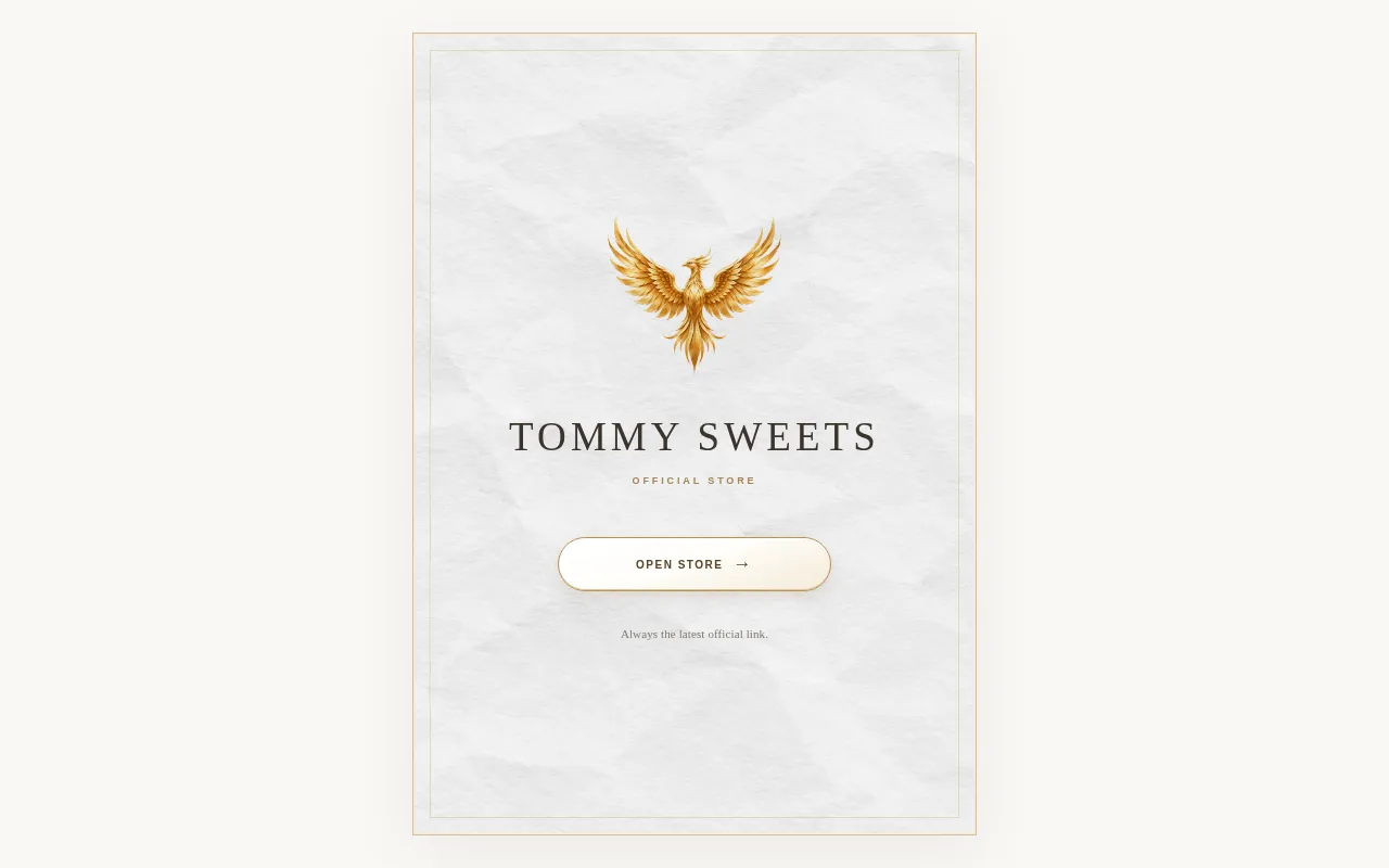 Screenshot of tommysweets.ton