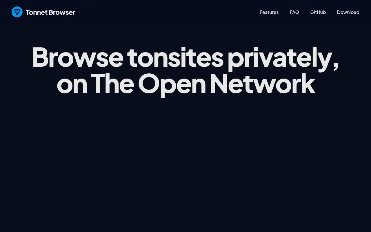 Screenshot of tonnet.ton