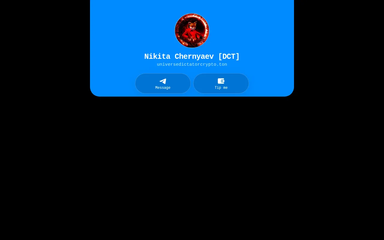 Screenshot of universedictatorcrypto.ton