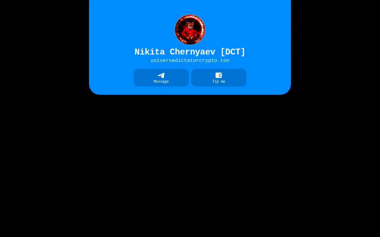 Screenshot of universedictatorcrypto.ton